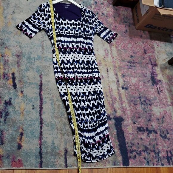 A Pea in the Pod Abstract Pattern Midi Dress Size S - Picture 6 of 9